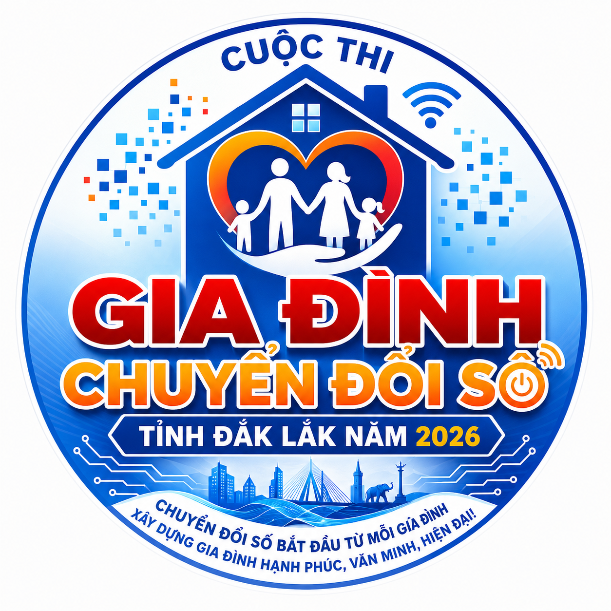 Đắk Lắk phát động Cuộc thi “Gia đình chuyển đổi số” năm 2026